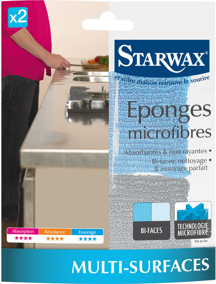 Starwax Gąbki z mikrofibry STARWAX, 2 szt.