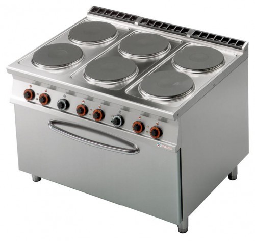 RM Gastro Kuchnia elektryczna z piekarnikiem 3x GN 1/1 CF6 - 912 ET