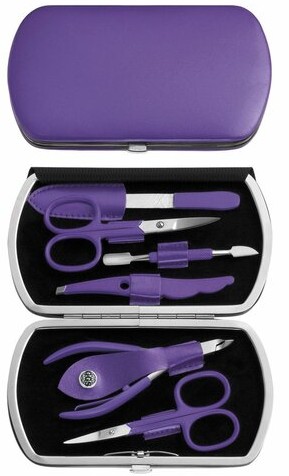Solingen Luksusowy zestaw do manicure i pedicure lila NO 319-11