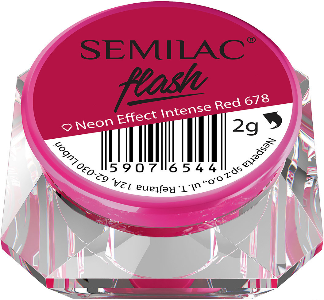 Semilac Pyłek Flash Neon Effect Intense Red 678