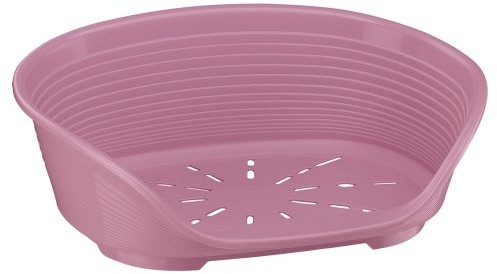 Ferplast leżak z tworzywa sztucznego dla psa i kota, Siesta Deluxe, różowy 70204916