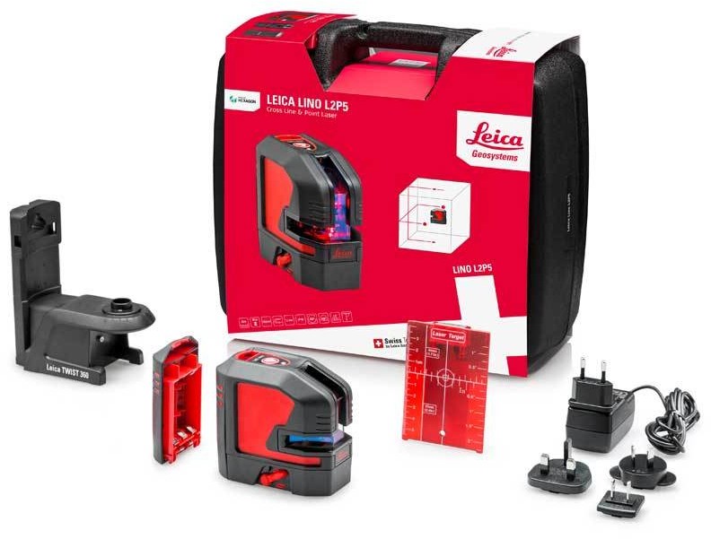 Leica Geosystems Lino L2P5 -1 laser krzyż.-punktowy -80m zasięg (Z)