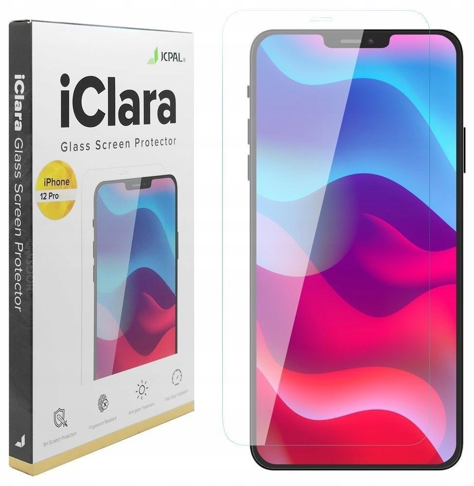 JCPAL Szkło iClara 9H 2.5D do Apple iPhone 12/Pro