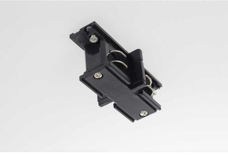 Light&More LM ŁĄCZNIK PROSTY SZYNOPRZEWÓD 3F TRÓJFAZOWY SYSTEMOWY CZARNY 230V LED LM ŁĄCZNIK PROSTY TRACK BK