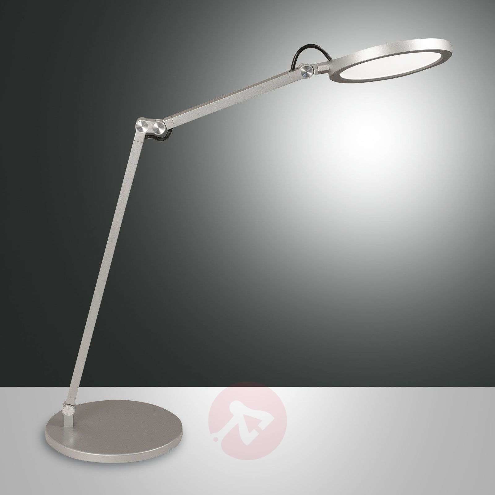 Fabas Luce LED-Schreibtischleuchte Regina mit Dimmer, alu