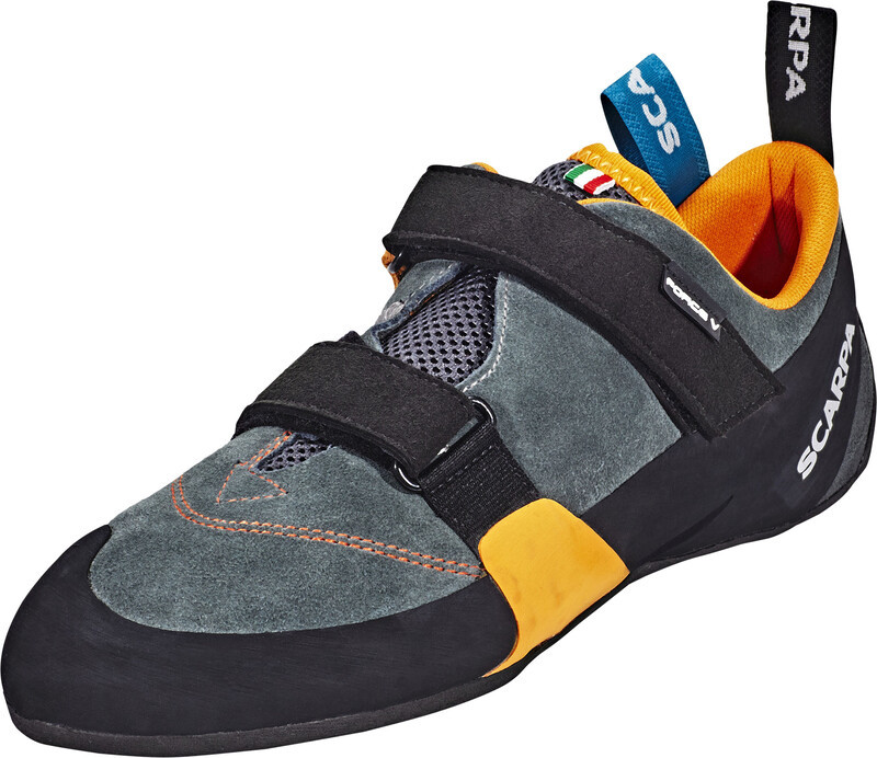 Scarpa Force V But wspinaczkowy Mężczyźni, mangroove/papaya EU 39 2021 Buty wspinaczkowe na rzepy 70018-M-818-39