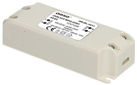 Orno Zasilacz do oświetlenia LED ZL-1611 12V 12 Watt)