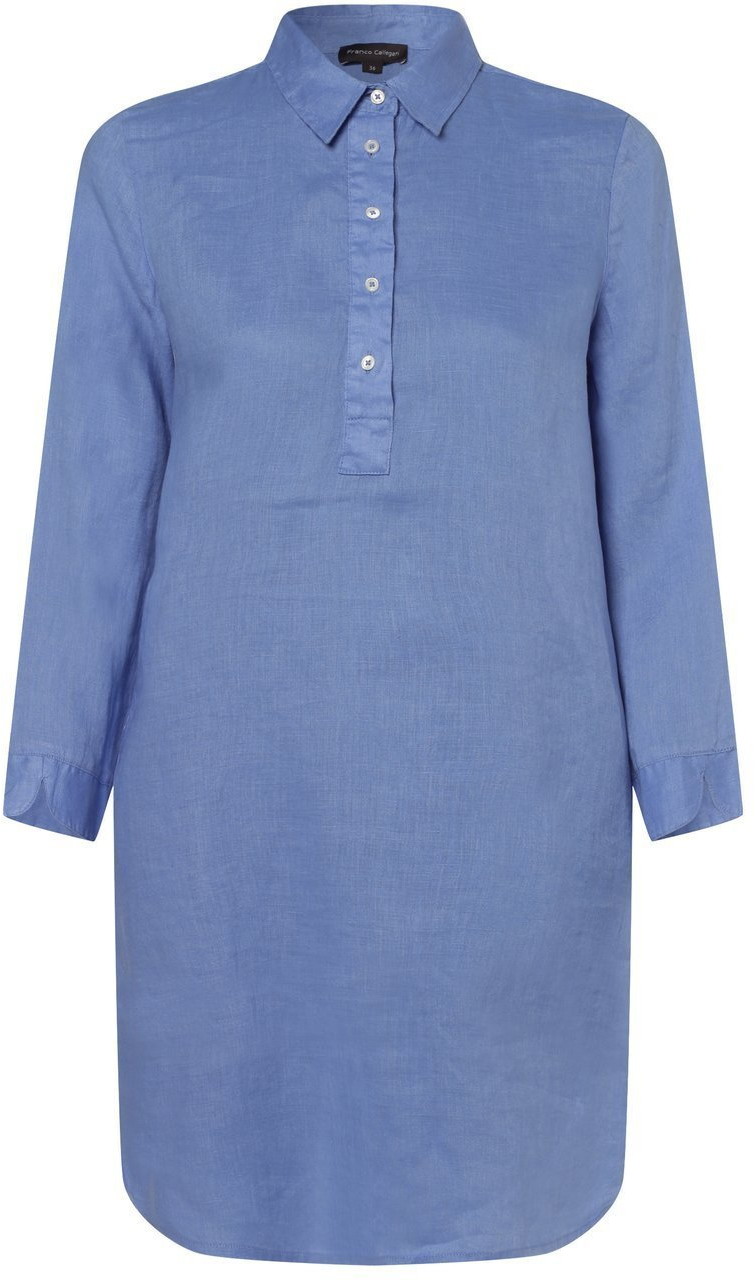 Franco Callegari Franco Callegari - Damska bluzka lniana, niebieski