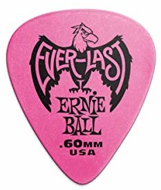 Ernie Ball 60 mm Pink Everlast kostki 12 w opakowaniu P09179
