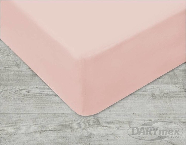 Darymex Prześcieradło jersey blado różowe 220x200 z gumką