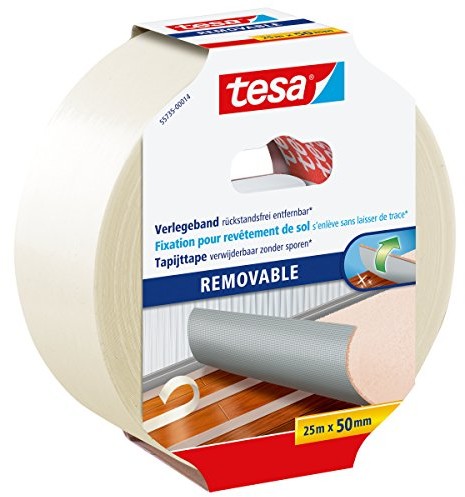 tesa TESA dywan, bransoletka, ułożenia bez pozostawiania śladów, przezroczysty