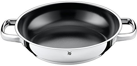 WMF patelnia do serwowania powlekane  24 cm Devil krawędź do wylewania uchwyt ze stali szlachetnej Cromargan CeraDur ze stali nierdzewnej do kuchenek indukcyjnych pranie ręczne 748346021