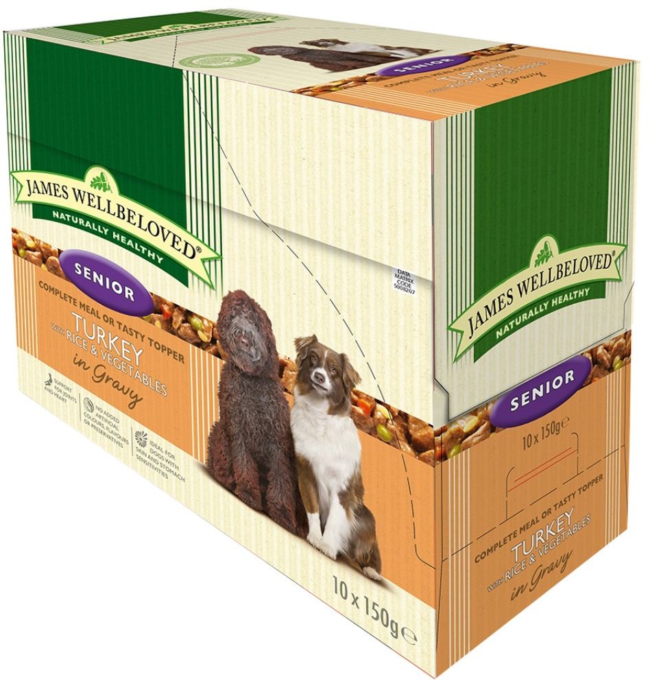 James Wellbeloved Senior indyk z ryżem saszetki 40 x 150 g