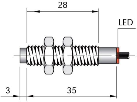 ORNO indukcyjny 8 mm SI8-DCE3 PNP NC S LC5 I08000195
