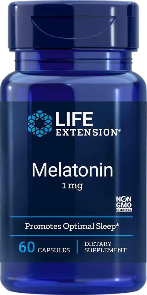 Life extension Melatonina 1 mg, 60 kaps. 00329