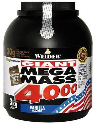 Weider Giant Mega Mass 4000 3kg waniliowy WEI/015#WANIL