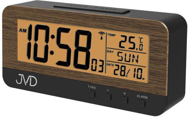 JVD Budzik RB91.2 Termometr DCF77 Dni Tygodnia PL