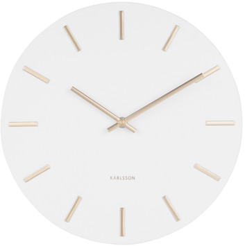 Karlsson Zegar ścienny Charm small white by KA5821WH