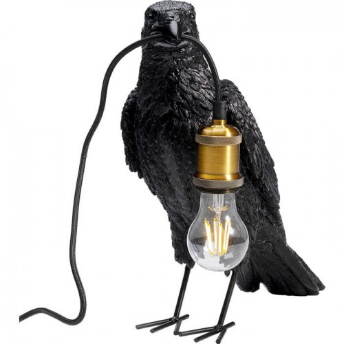KARE Lampa stołowa Crow Mat Black 52704