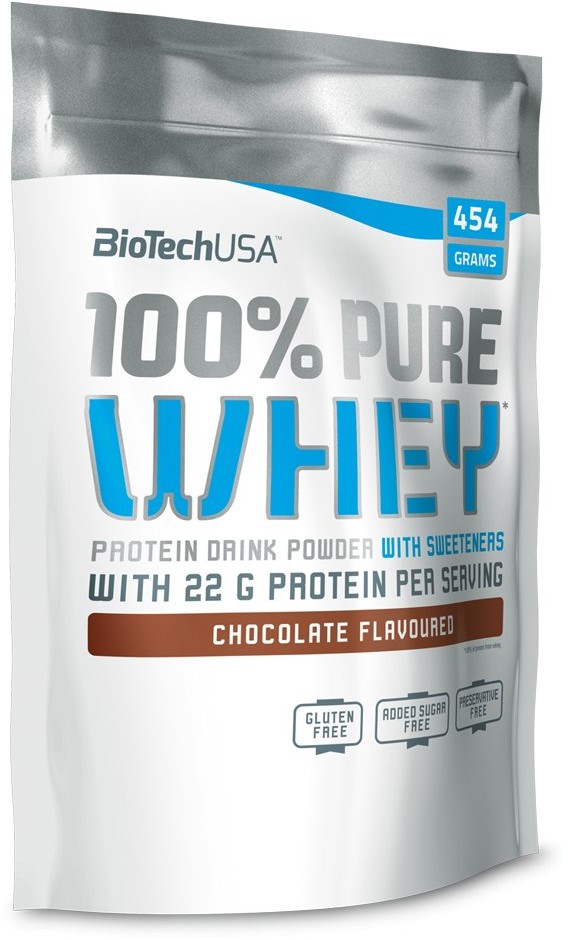 Whey BioTechUSA Odżywka białkowa BIOTECHUSA 100% Pure 454g Smaki Słony karmel