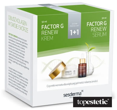 Sesderma Zestaw Factor G krem odmładzający 50ml + Factor G serum 30ml