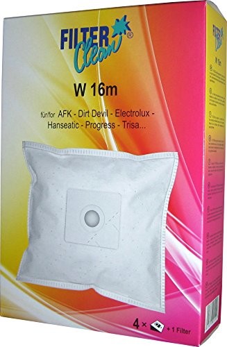 FilterClean FilterClean W 16 m worek do odkurzacza, specjalna włóknina filtracyjna, biały FL0032-K