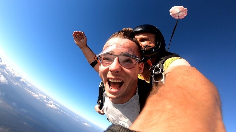 Skok ze spadochronem - Rzeszów SZSR