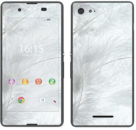Sony Royal Sticker Royal tatuaż ścienny RS. 99014 samoprzylepny do Xperia E3 z piórami, biały RS.99014