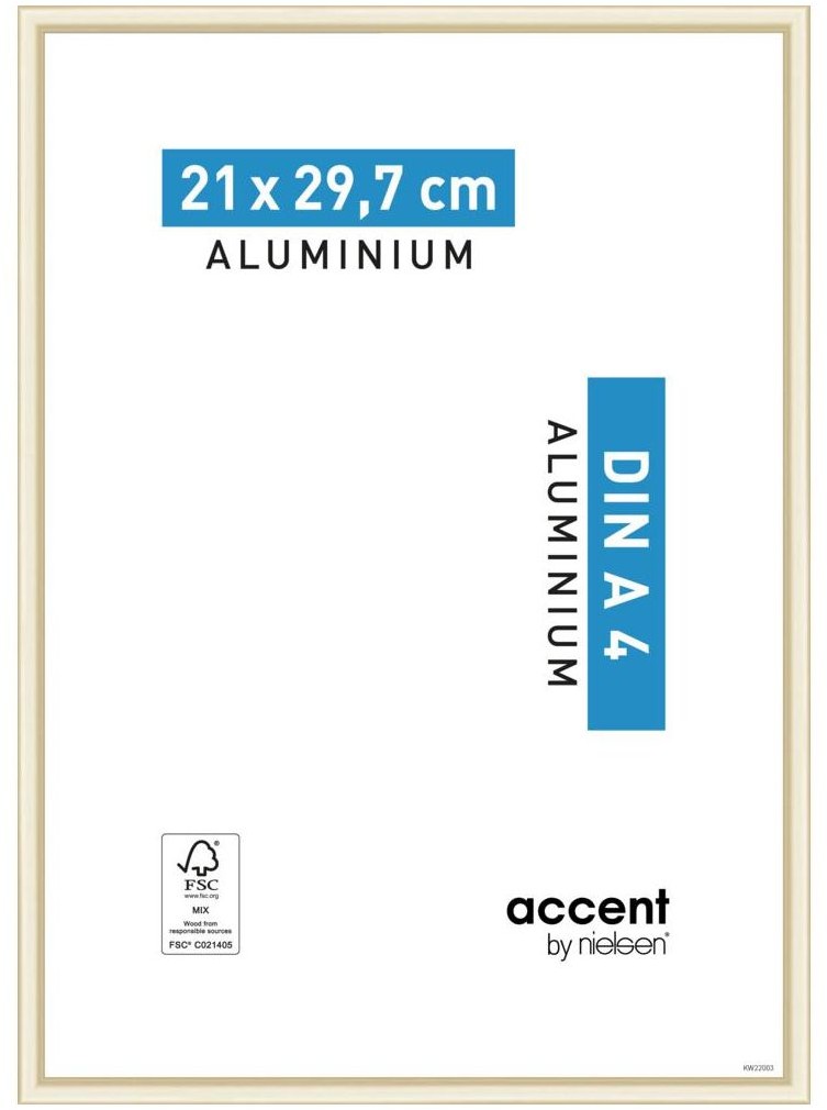 Nielsen Ramka na zdjęcia ACCENT 21 x 29.7 cm złota mat aluminiowa