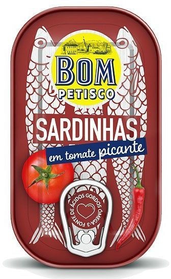 Bom petisco Sardynki pikantne w pomidorach 120g Bom Petisco 1102-uniw