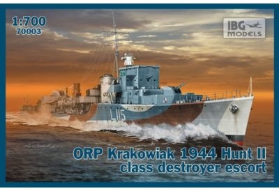 Фото - Збірна модель Polski niszczyciel eskortowy klasy Hunt II ORP Krakowiak 1944 70003