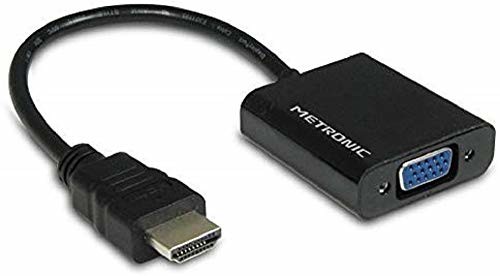 Metronic 470274 konwerter HDMI/VGA 3,5 wtyk jack, czarny 470274