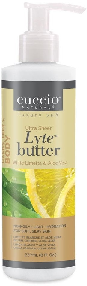 Cuccio Aloe Vera i limetka ultra lekkie masło do ciała 237 ml MASŁO LYTE ALOES LI