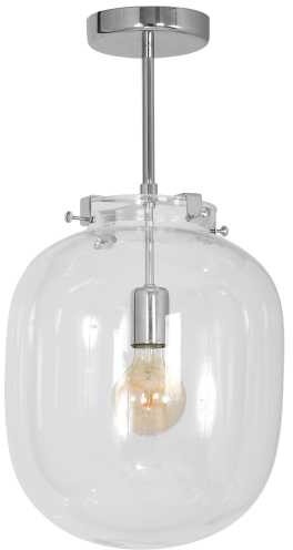 Luminex Plafon lampa sufitowa Baco 1x60W E27 chrom/transparenenty 8355