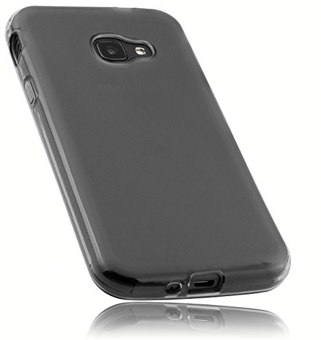 mumbi etui pokrowiec ochronny na Samsung Galaxy Xcover 4 Przezroczyste Czarny 22305-Samsung Galaxy Xcover 4