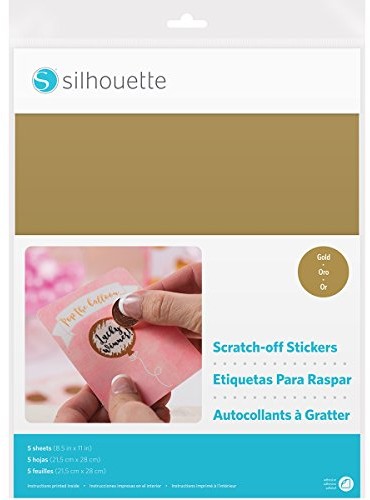 Silhouette America Silhouette printable Scratch-Off naklejki Sheets 8.5