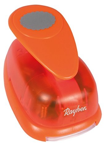 Rayher Hobby Rayher 8974600 dziurkacz ozdobny, owalna z ozdobną obwódką, 7,5 cm, Blister SB 2 sztuka 8974600