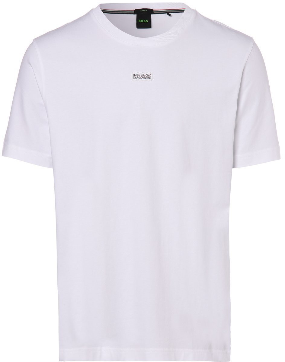 Hugo Boss Athleisure Athleisure - T-shirt męski Tee Tape, biały