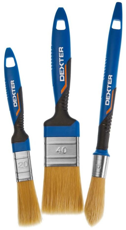 Dexter Zestaw pędzli uniwersalnych 3 szt. 20 / 40 / 15 mm