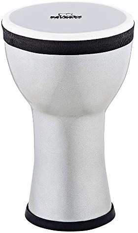 Nino Percussion Percussion Elements Mini Djembe - srebrny metaliczny EMDJ-SM) EMDJ-SM
