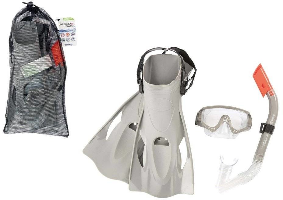 Bestway Zestaw Do Nurkowania Szary Maska, Płetwy, Rurka 25020 6942138914849a