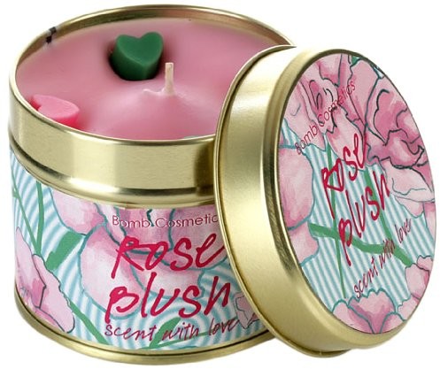 Bomb Cosmetics świeca zapachowa w puszce, Rose Blush ROSBLU04