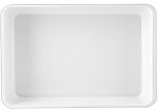 H+H H & H miska z krawędzią, tworzywo sztuczne, biały, 35 x 25 x 8 cm 8732035