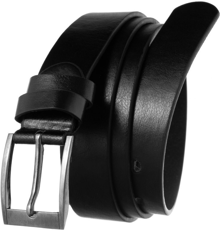 Cavaldi 4U Lumarko Klasyczny Pasek Ze Srebrną Klamrą, Model Unisex, Skóra Ekologiczna BOM-P2-130 BLACK Rov