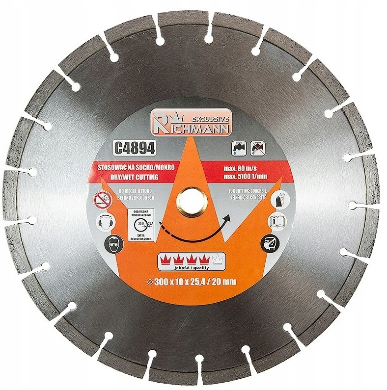 Tarcza diamentowa beton 350x25,4/20mm C4894