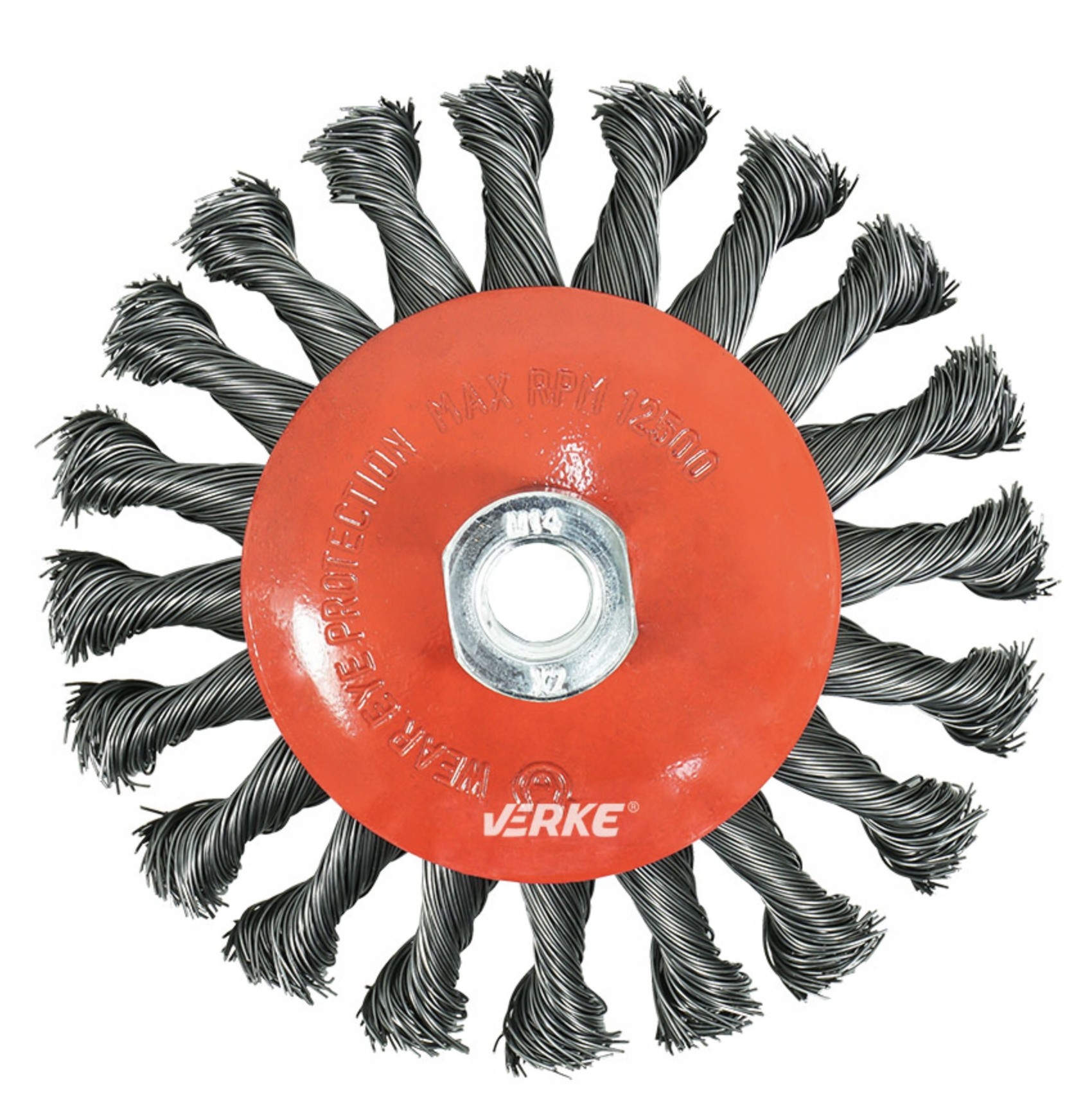 Szczotka Druciana Tarcz. M14 Pleciona 125 mm Verke