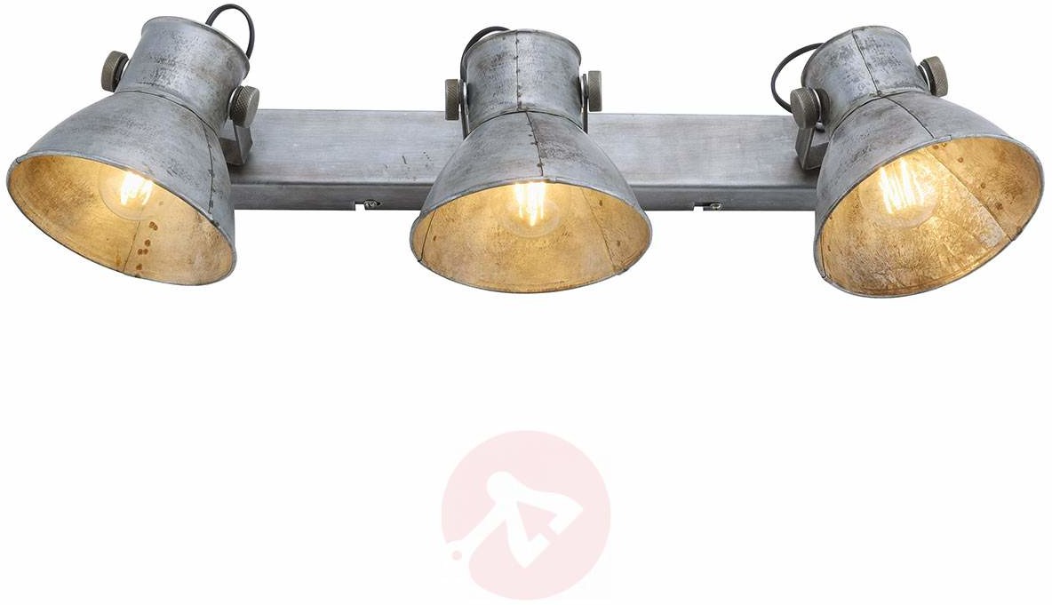 Leuchten Direkt Industrialna lampa sufitowa Gabriel ze spotami