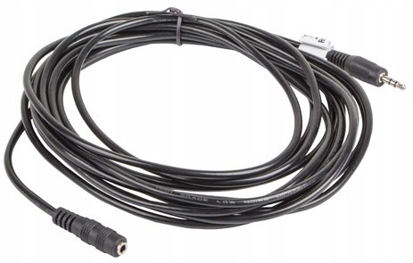 LANBERG Kabel audio Aux Minijack 3.5mm czarny 5m