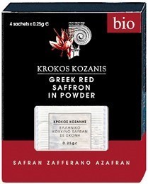 SZAFRAN W PROSZKU BIO (4 x 0,25 g) 1 g - KROKOS KOZANIS