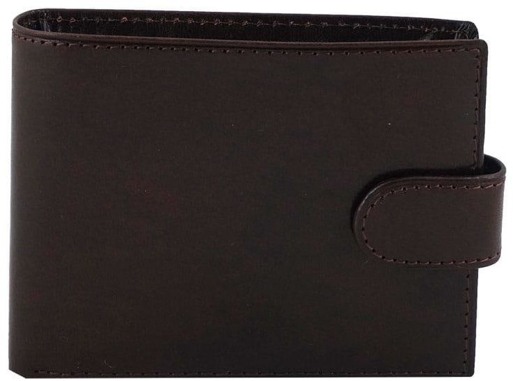 Barberini's Portfele skórzane męskie - Barberini's - Brązowy ciemny H005-11